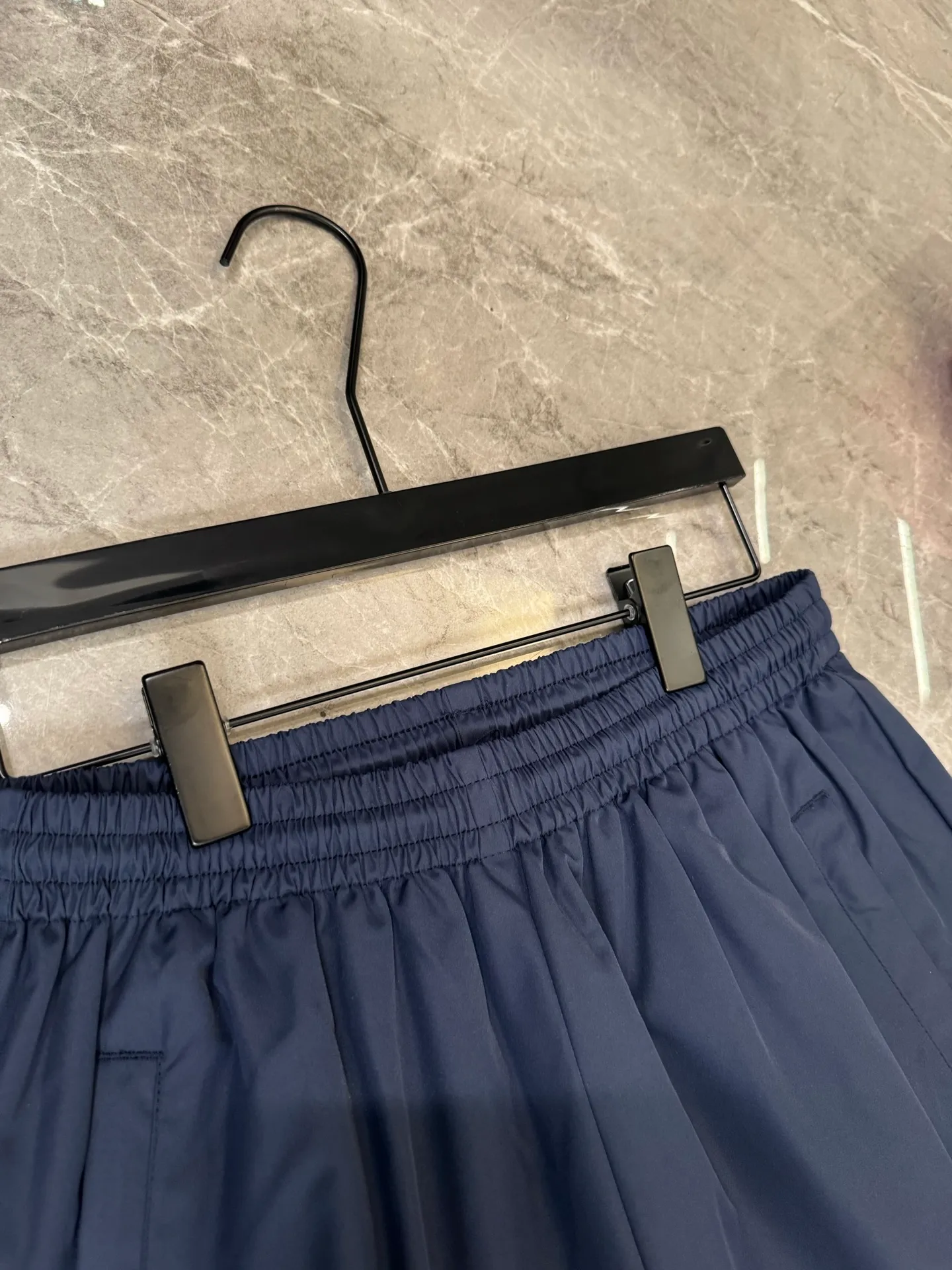 [Premium replica] Balenciaga/Balenciaga 26SSS 3B embroidered football sports mesh assault trousers Color: Navy Blue Size: s/m/l/xl/